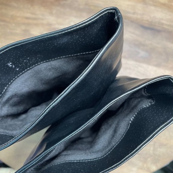 Azalea Wang Akira Black Stiletto Boot Size‎ 7 Rhinestone Glam Sexy Club Dancer - Picture 6 of 10